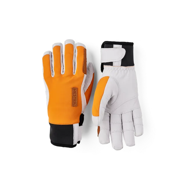 hestra-ergo-grip-active-wool-terry-5-finger-handschuhe-herren-ziegenleder image 1