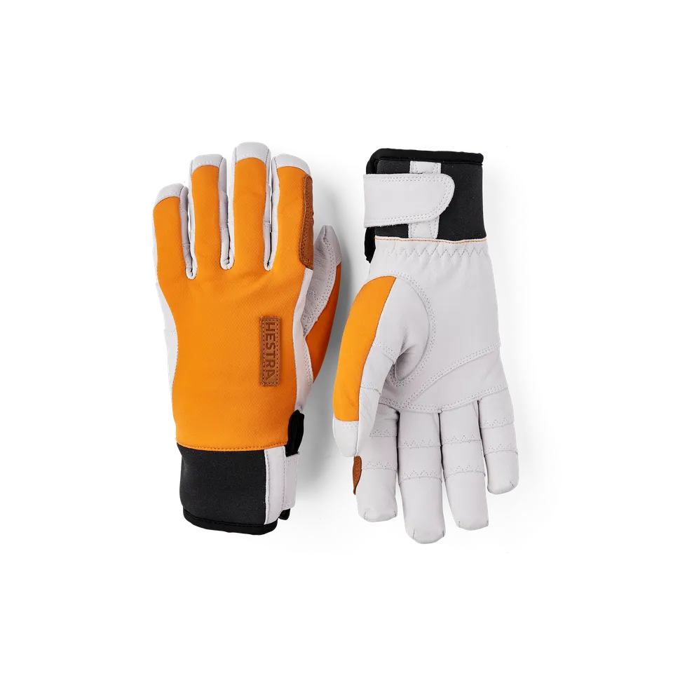 hestra-ergo-grip-active-wool-terry-5-finger-handschuhe-herren-ziegenleder image 1