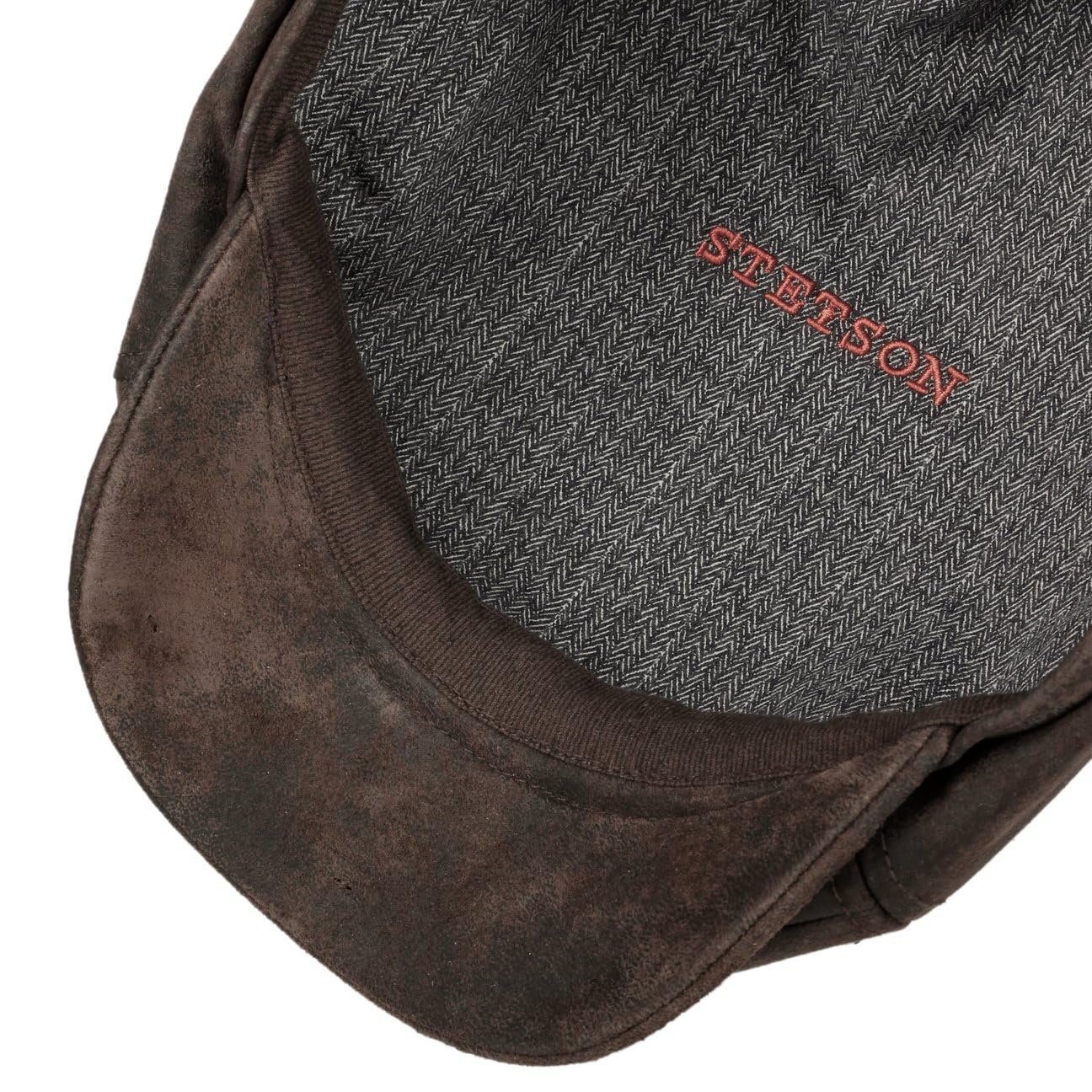 stetson-mccook-vintage-schirmm-tze-unisex-leder-flatcap-aus-schweinsleder image 5