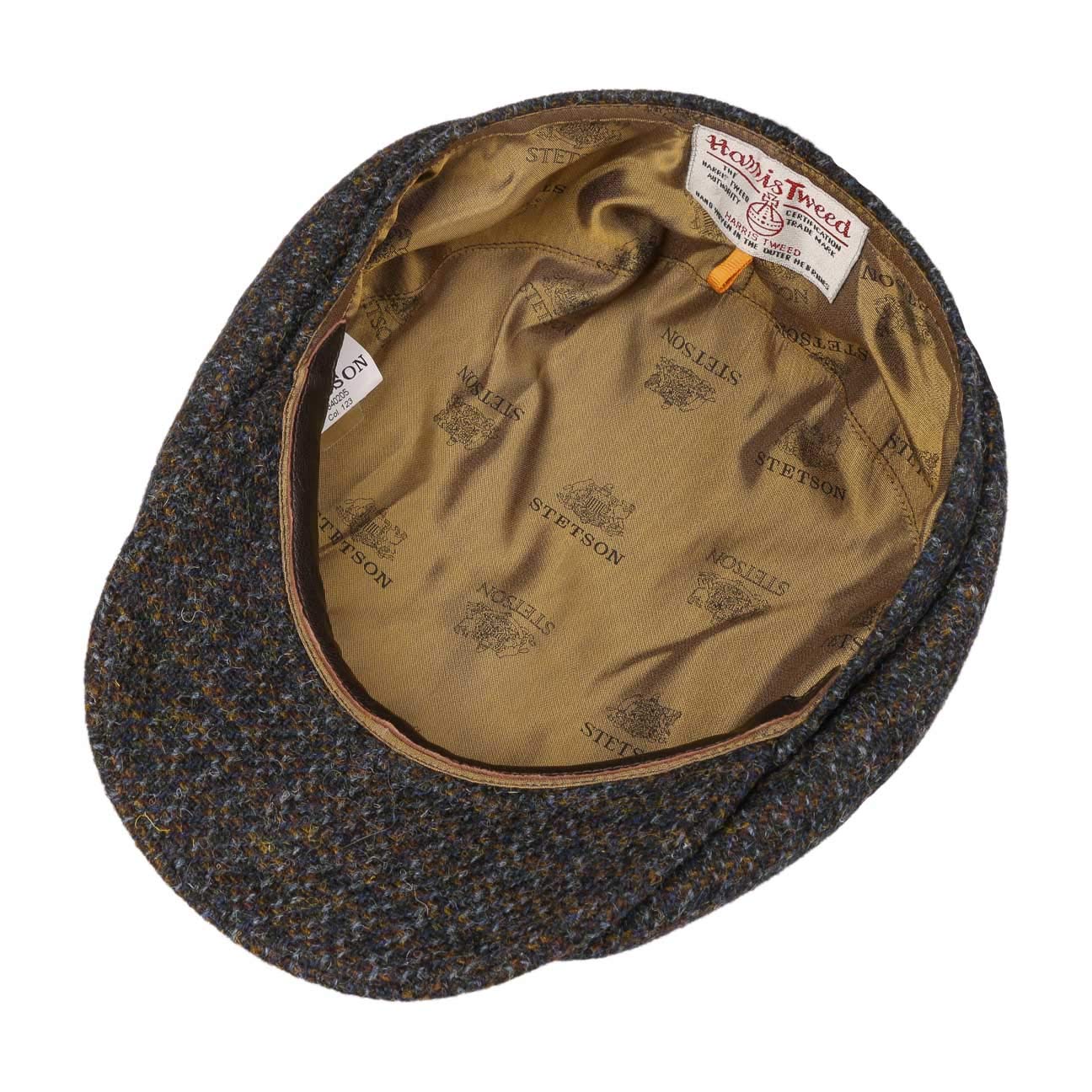 stetson-hatteras-cubert-harris-tweed-flatcap-dunkelblau-meliert-55-cm image 3
