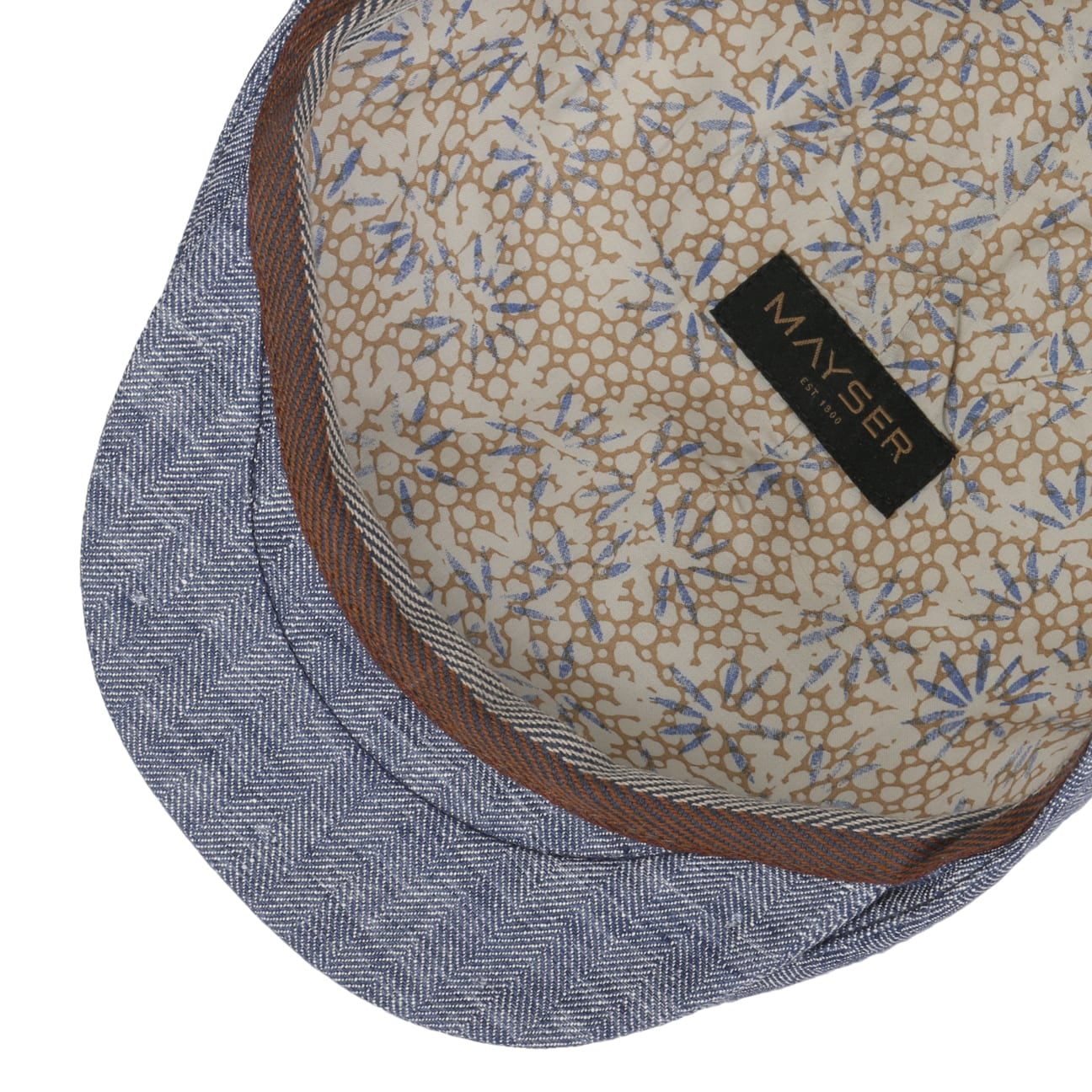 mayser-sidney-herringbone-leinen-flatcap-mit-fischgr-tmuster image 3