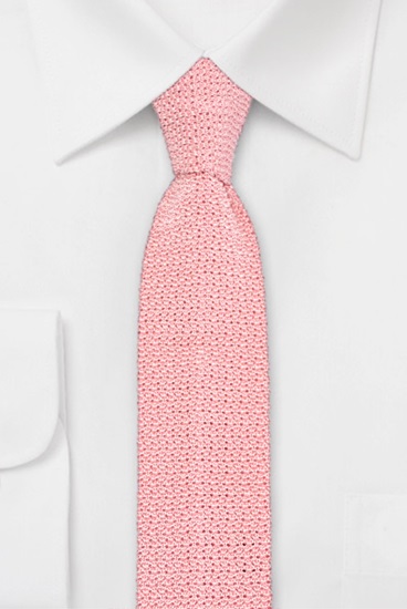hemley-strickkrawatte-seide-uni-rosa-flachstrick-6-cm-x-148-cm image 1