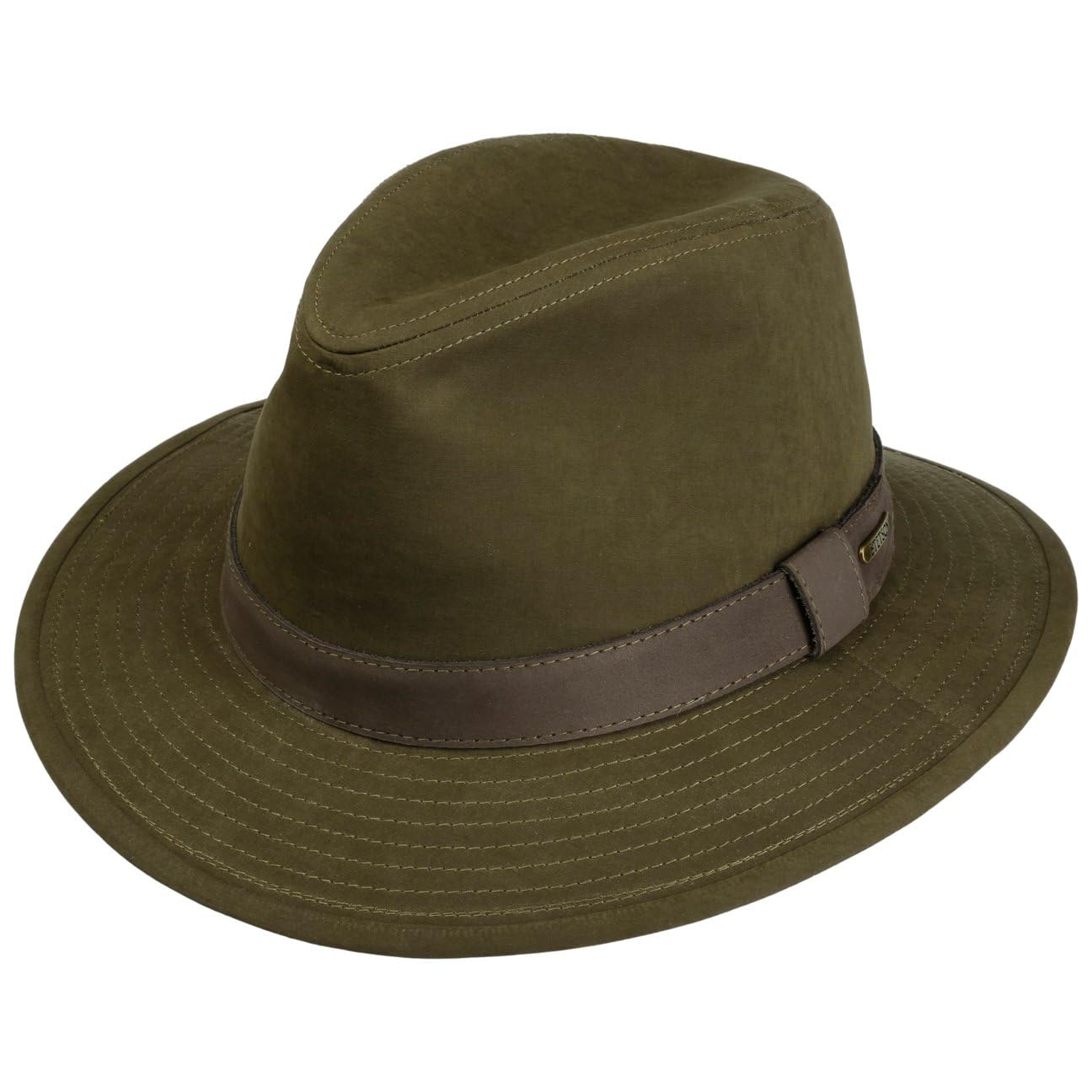 stetson-waxed-traveller-stoffhut-mit-leder-herren image 4