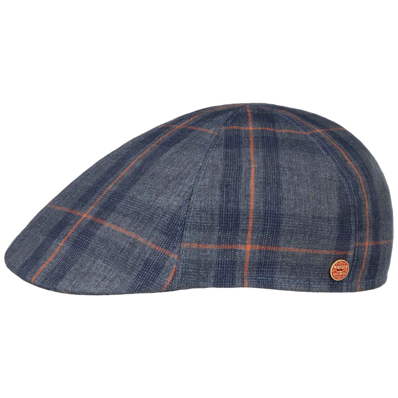 mayser-paddy-kampen-leinen-flatcap-mit-karomuster image 2