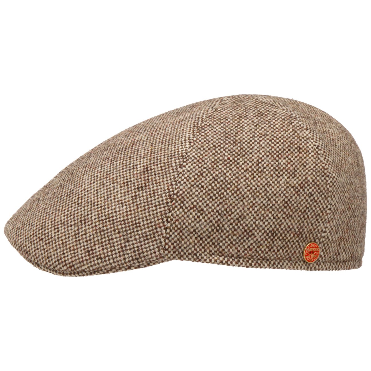 mayser-classic-tweed-flatcap-woll-flatcap-mit-baumwollfutter image 2