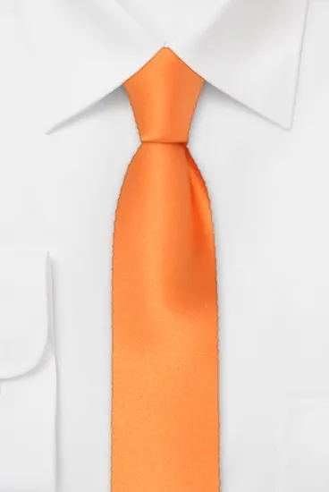 ascot-seidenkrawatte-uni-orange-7-5-cm-x-150-cm image 1