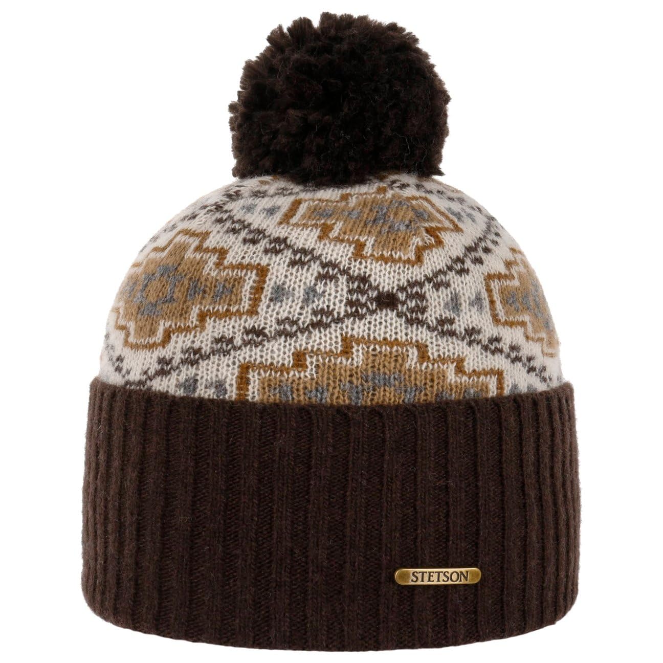 stetson-navajo-bommelm-tze-winterstrickm-tze-mit-pompon image 1