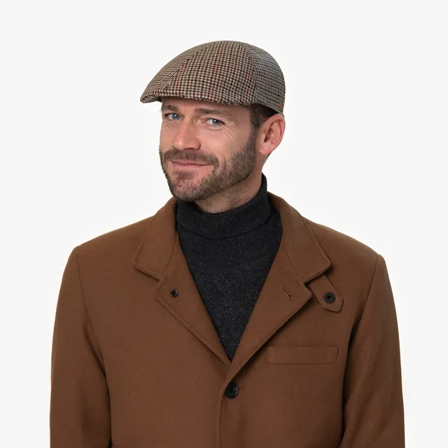mayser-paddy-casual-houndstooth-flatcap-woll-flatcap-hahnentritt image 1