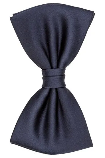 hemley-fliege-seide-satin-wien-uni-dunkelblau-6-cm-zum-selbstbinden image 1