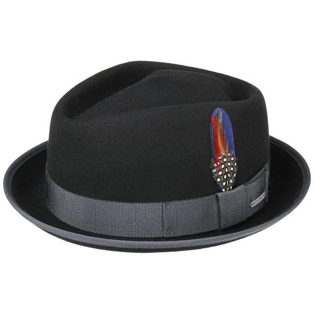 stetson-hulett-diamond-pork-pie-wollhut-mit-kaschmir-anteil-und-ripsband image 1