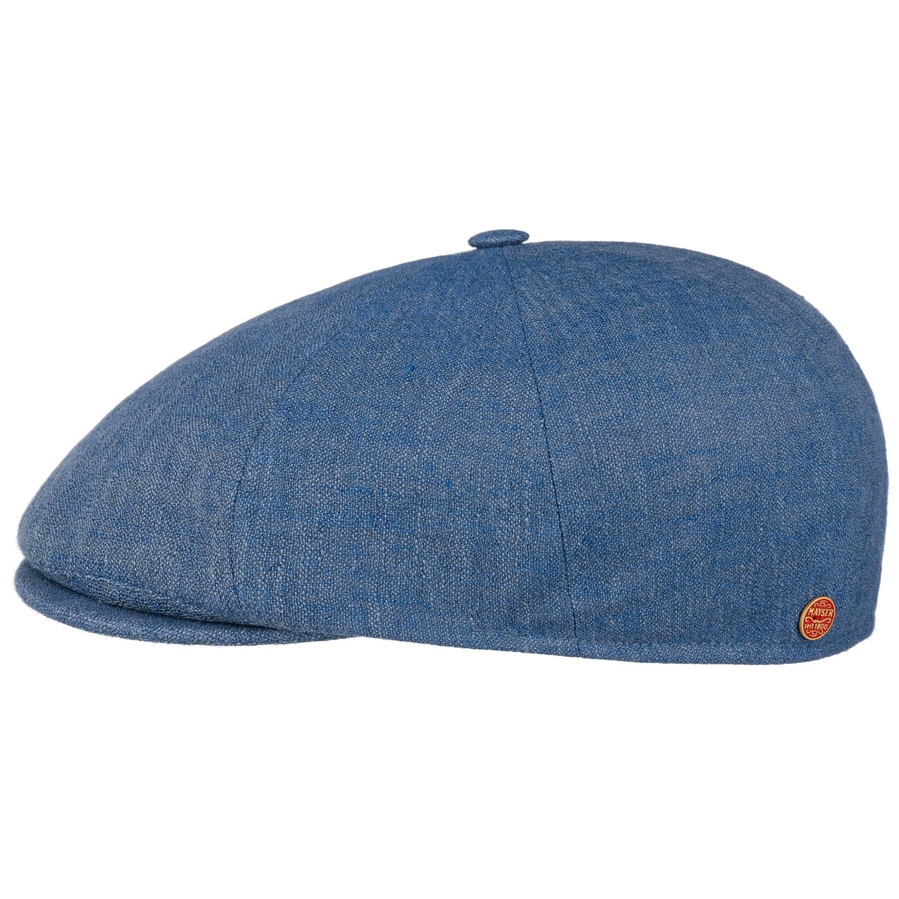 mayser-wallace-leinen-flatcap-schieberm-tze-meliert image 2