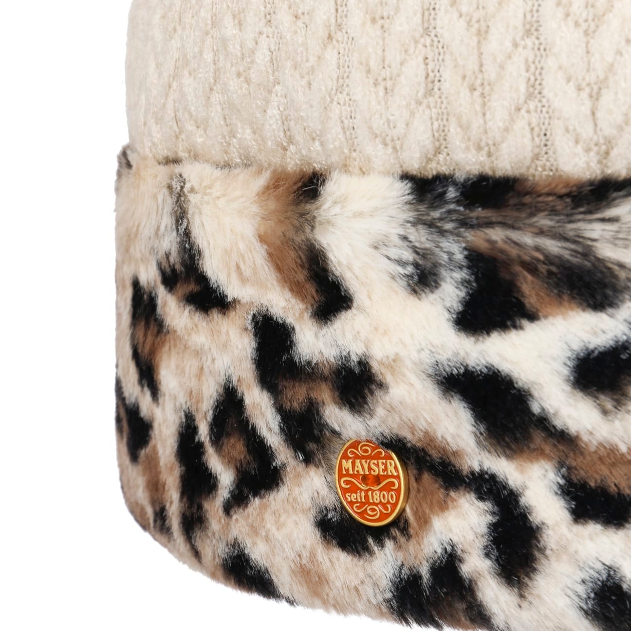 mayser-joyce-leo-beanie-m-tze-mit-umschlag-damen image 3