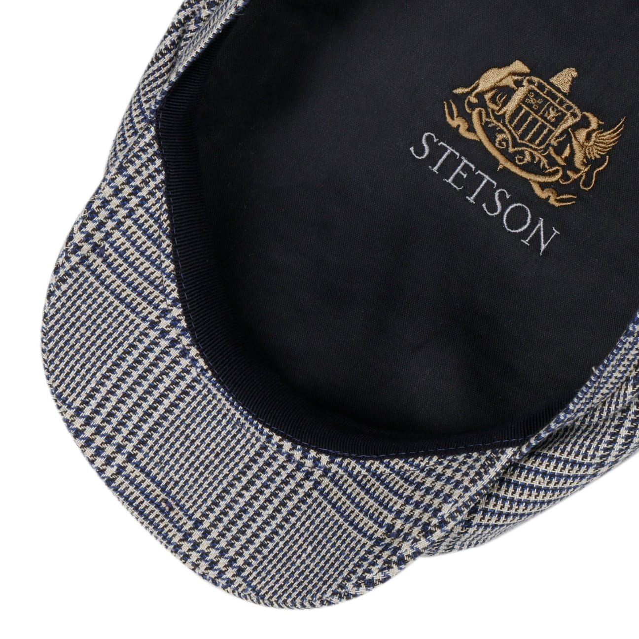 stetson-hardwick-houndstooth-flatcap-seidenmix-hahnentritt-karo-made-in-germany image 5