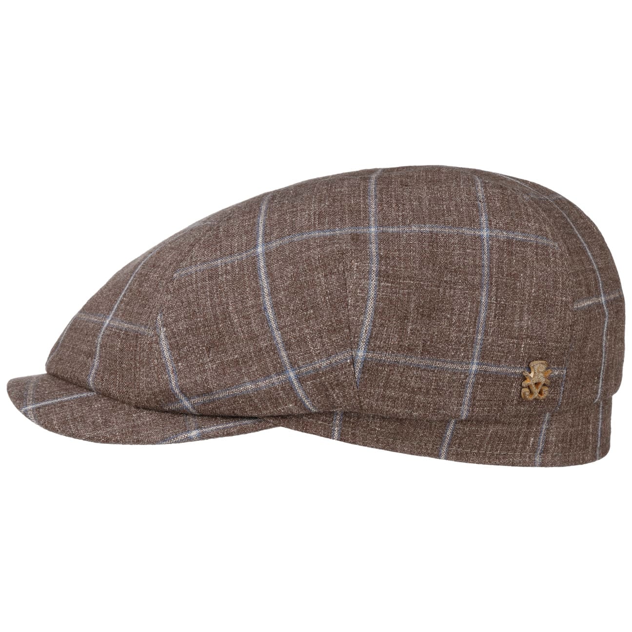 mayser-emil-check-leinen-flatcap-zechbauer-sechsteilige-karo-flatcap-aus-leinen image 2