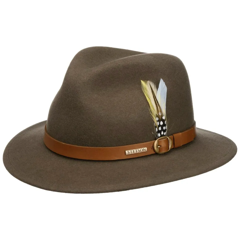 stetson-traveller-vitafelt-wollhut-mit-federn-outdoor-filzhut-made-in-usa image 1