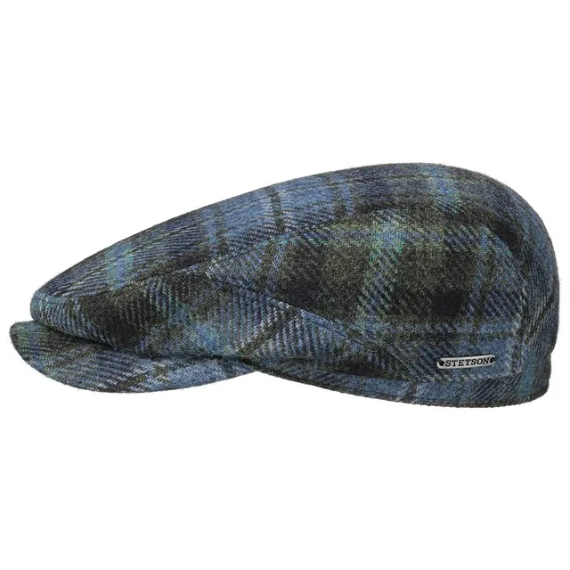 stetson-driftwood-wool-check-flatcap-aus-100-wolle-mit-karomuster-herren image 1