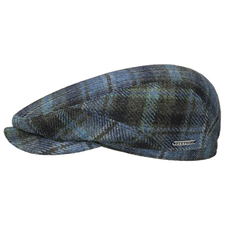stetson-driftwood-wool-check-flatcap-aus-100-wolle-mit-karomuster-herren image 1