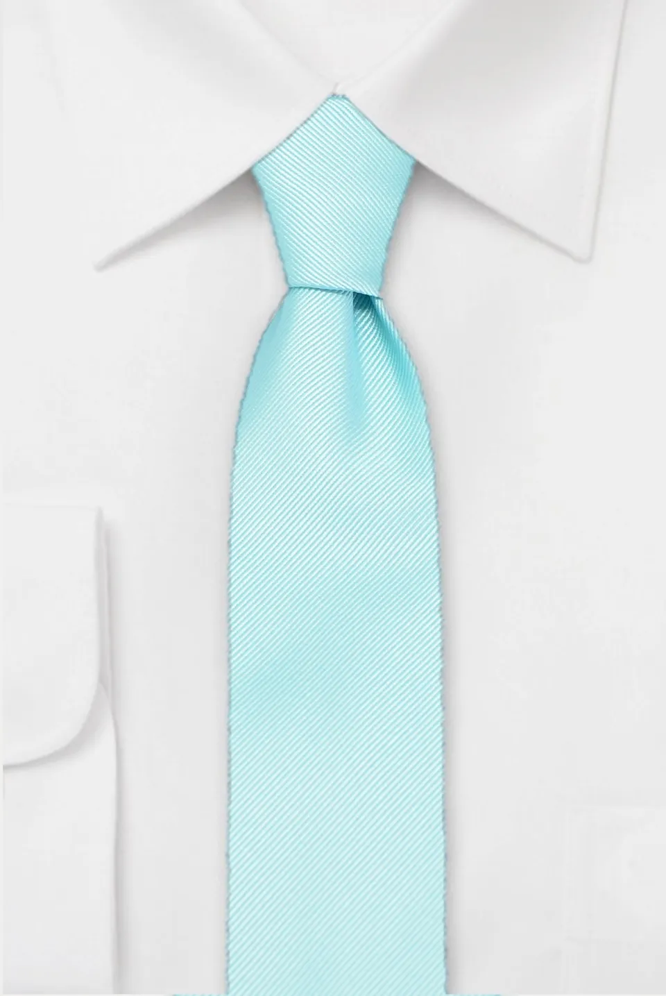 hemley-krawatte-seide-rips-uni-aqua image 1
