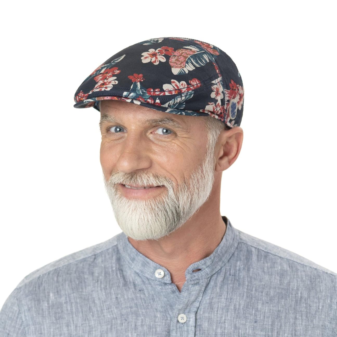 stetson-flowlin-flatcap-blumenprint-leinen-mehrfarbig-damen-herren image 3