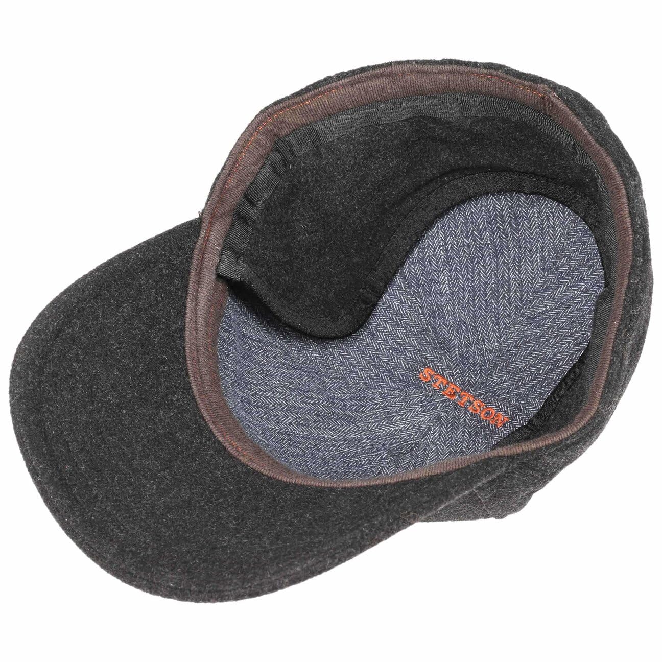 stetson-vaby-earflap-fullcap-6-panel-herren-wolle-anthrazit image 5