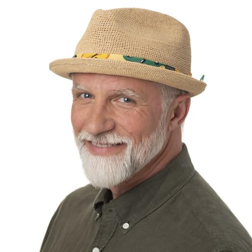 stetson-player-strohhut-raffiastroh-mit-kordelgarnitur-damen-herren-sommer image 7