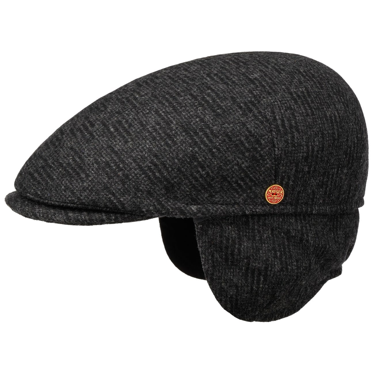 mayser-sidney-wool-ear-flaps-flatcap-herren image 1