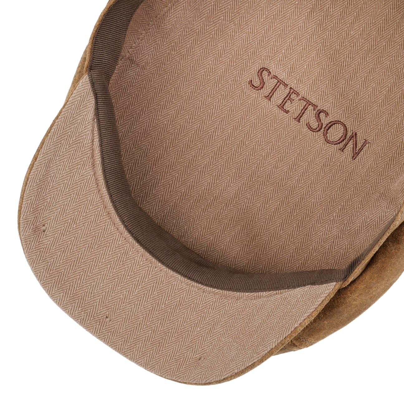 stetson-6-panel-flatcap-used-look-mit-leder-schirm image 4