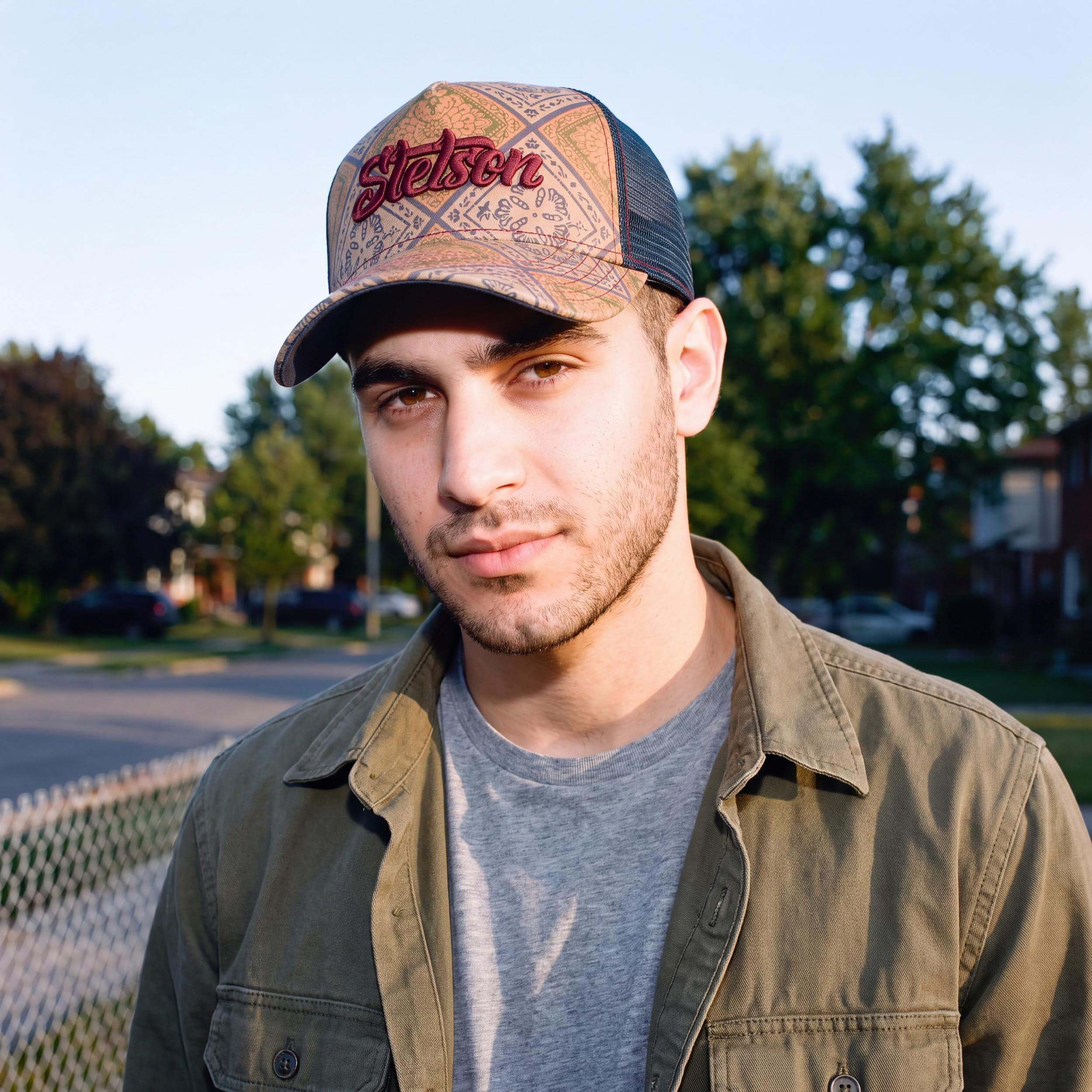 stetson-vintage-trucker-cap-herren-mit-kachelmuster image 3
