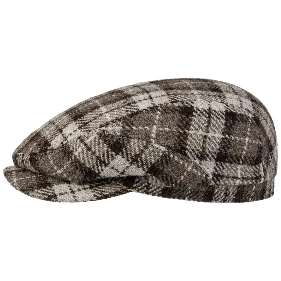 stetson-harris-tweed-driver-flatcap-karierte-woll-schirmm-tze-made-in-germany image 1