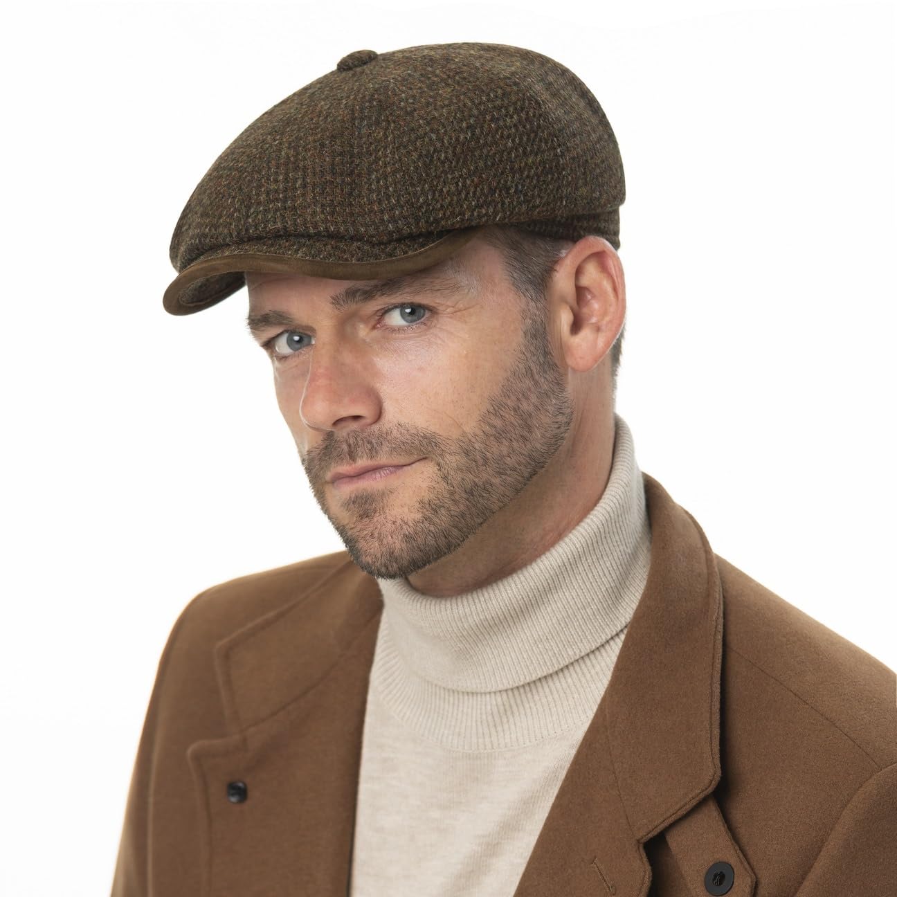 stetson-hatteras-flatcap-harris-tweed-schurwolle-made-in-germany image 2