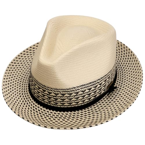 stetson-meola-twotone-fedora-strohhut-mit-uv-schutz image 6