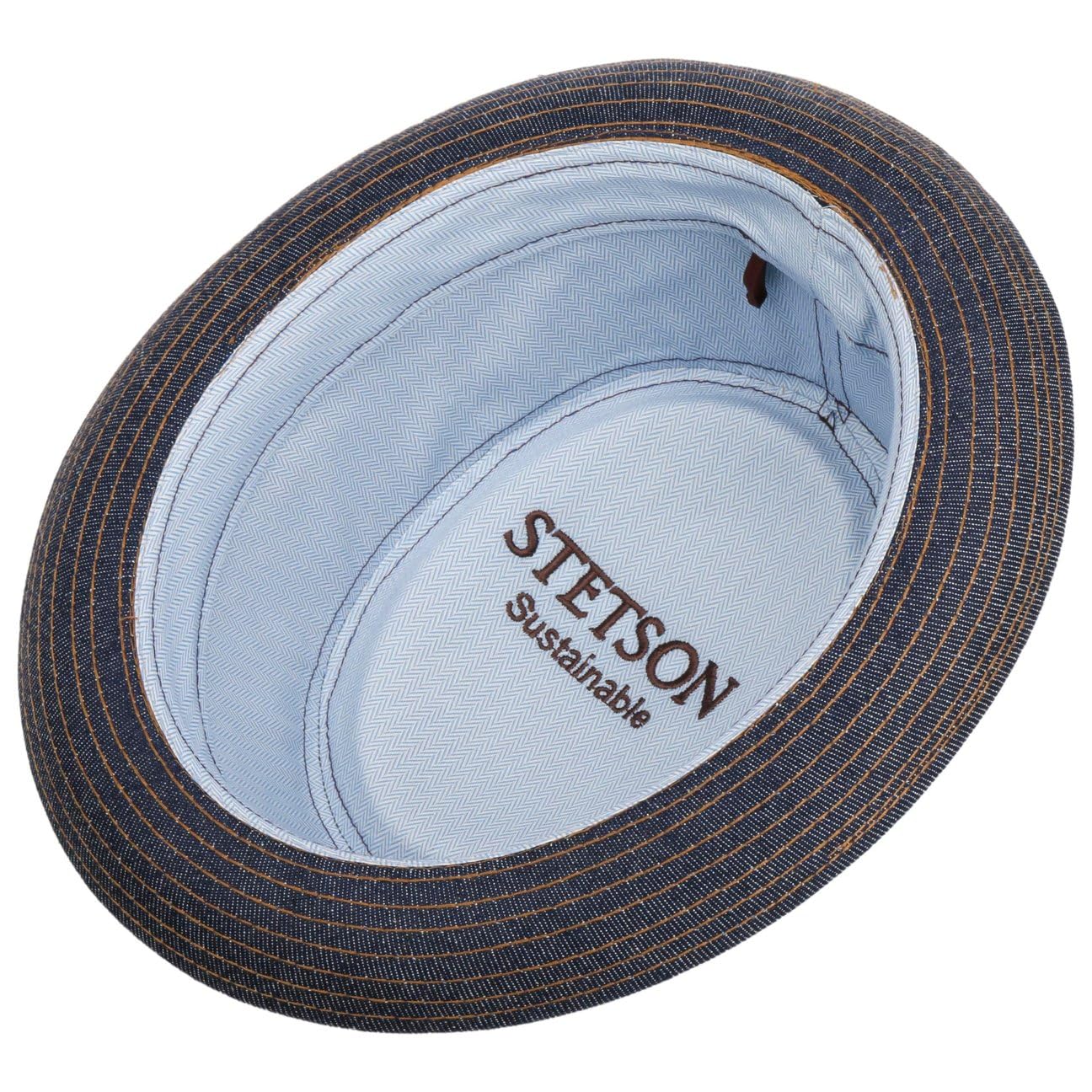 stetson-danvick-denim-pork-pie-hut-unisex-made-in-italy-sommerhut image 4