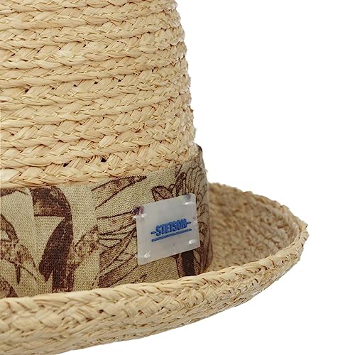 stetson-vilco-sustainable-pork-pie-strohhut-natur-aus-raffiastroh image 8