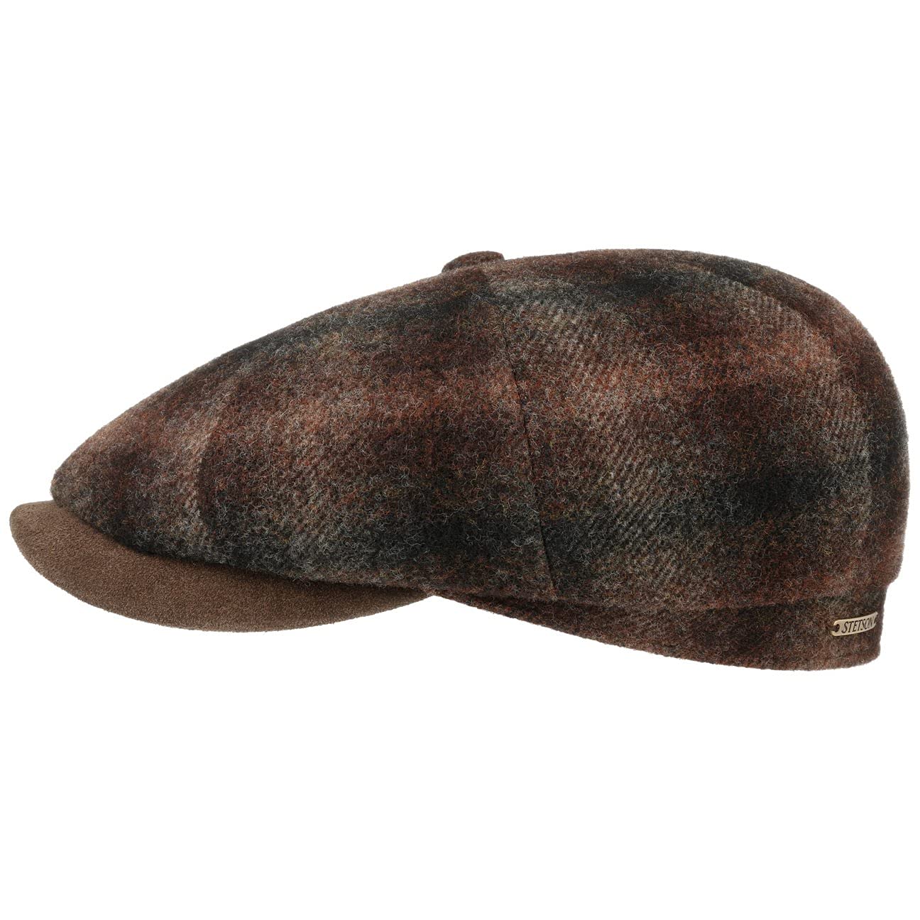 stetson-hatteras-johnny-flatcap-herren-schwarz-beige-57-cm image 1