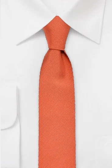 hemley-krawatte-seide-rips-uni-orange-7-5-cm-x-145-cm image 1