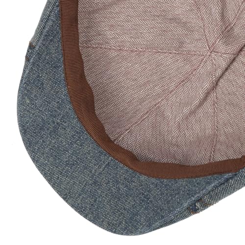 stetson-washed-denim-flatcap-vintage-distressed-schirmm-tze-f-r-herren image 7