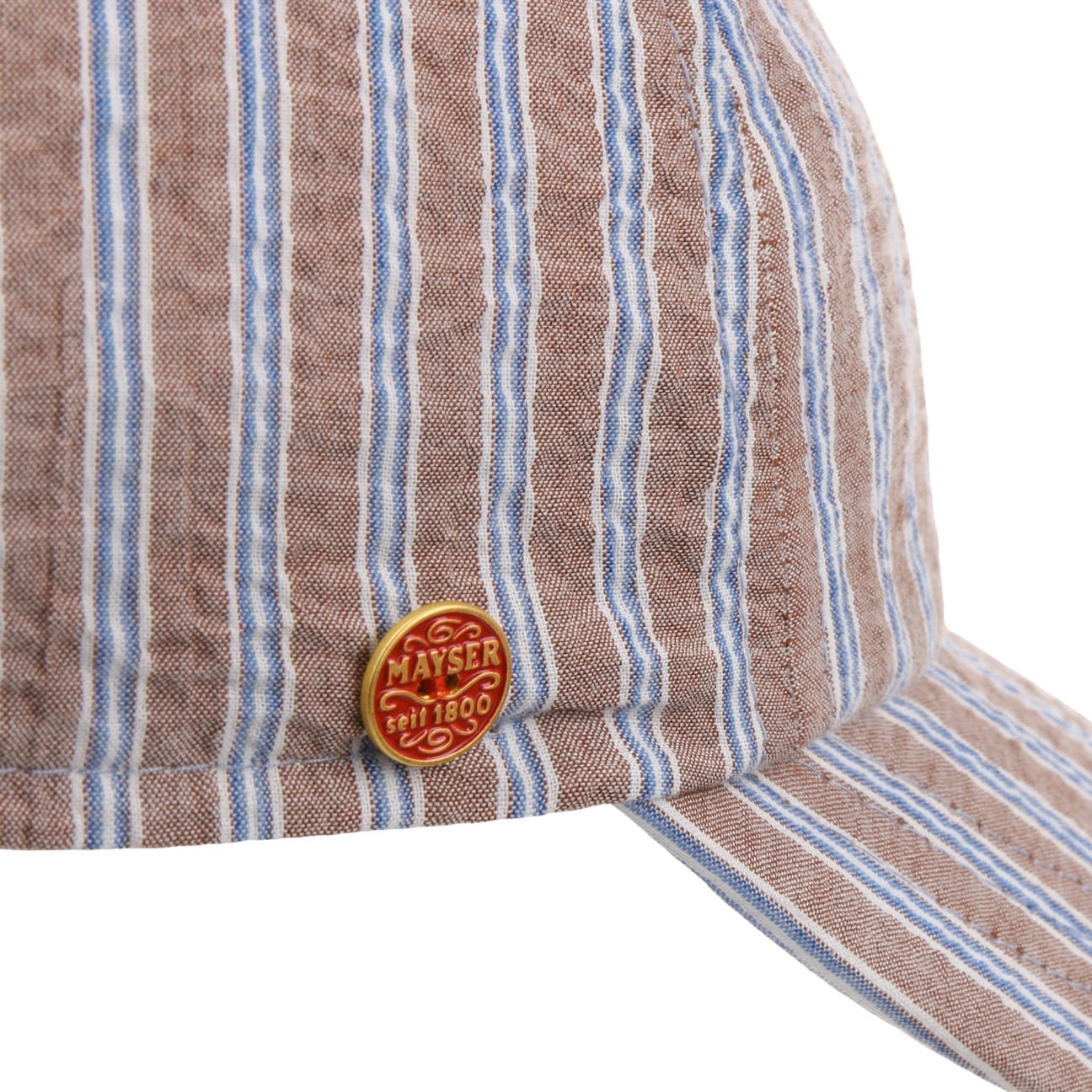 mayser-rosie-seersucker-stripes-baumwoll-cap-mit-streifen image 5