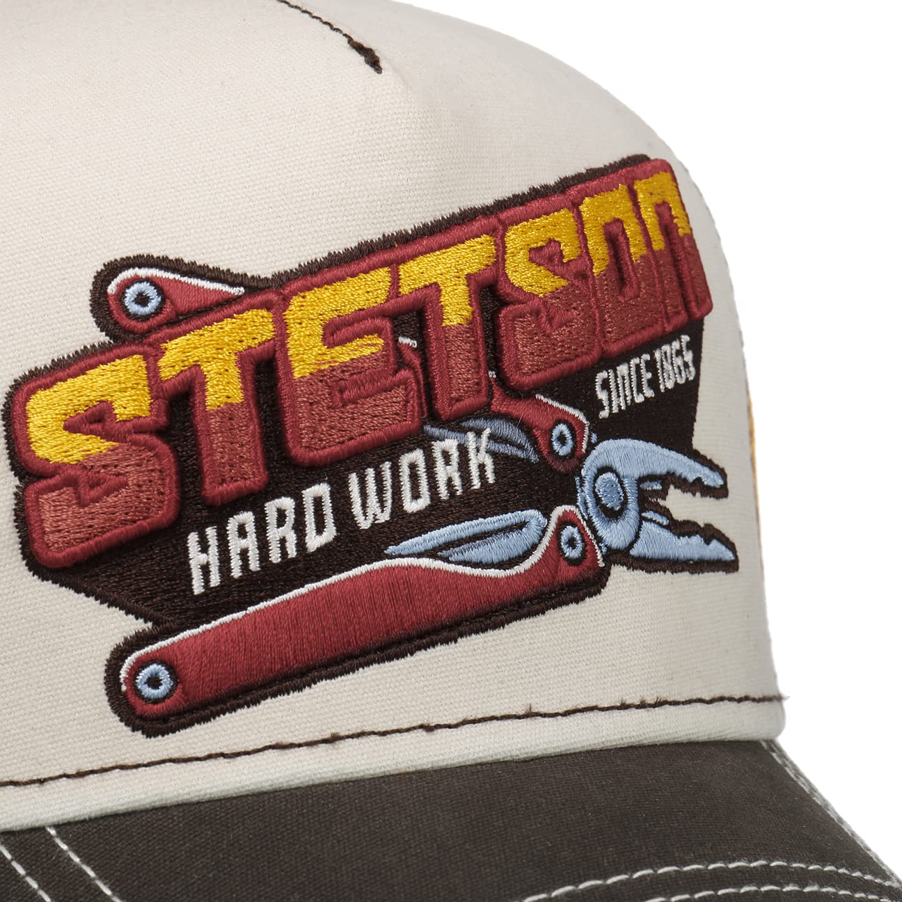 stetson-hard-work-trucker-cap-herren-baumwolle-mesh-curved-brim image 6
