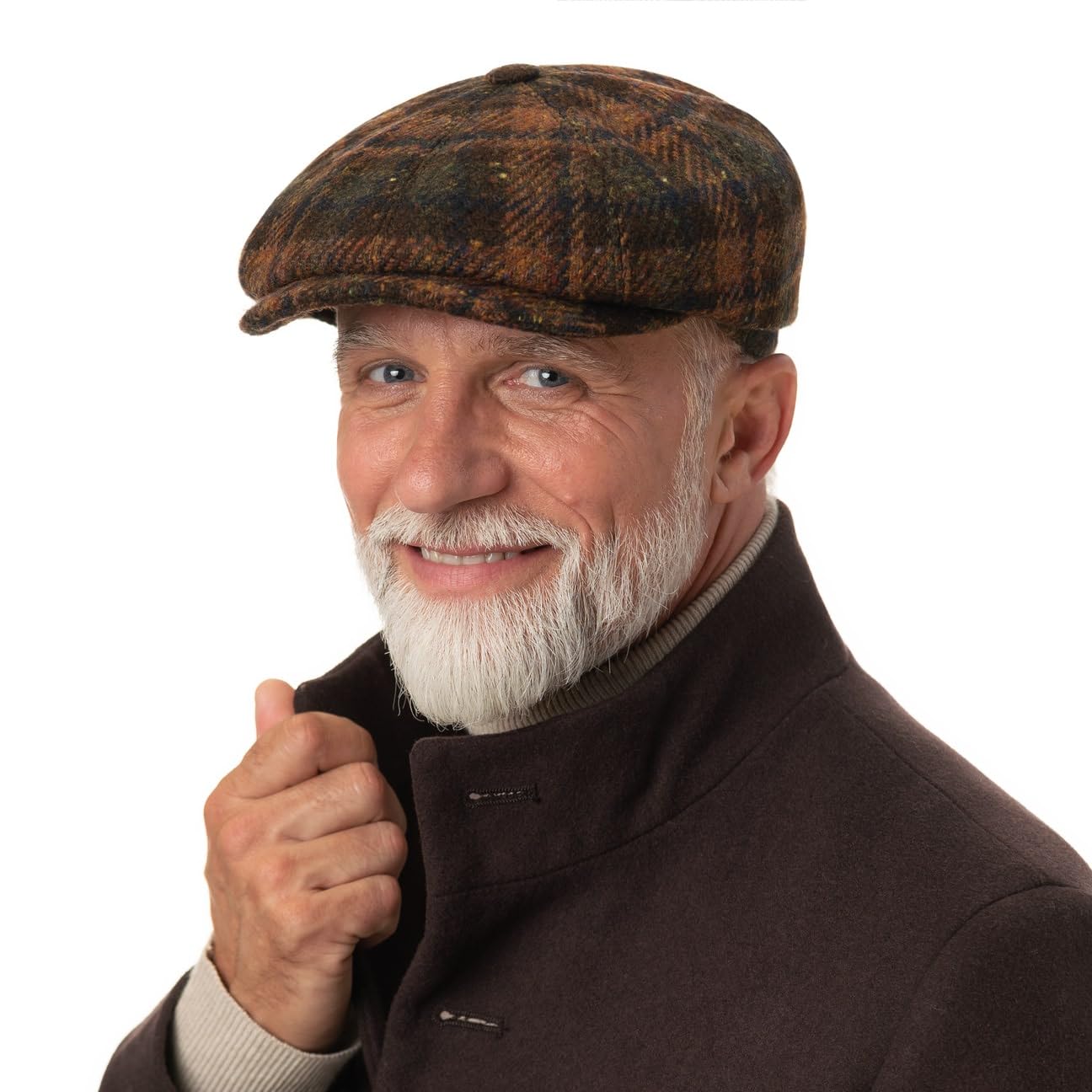stetson-hatteras-terrick-ballonm-tze-8-panel-retro-karo-wolle-made-in-germany-he image 2