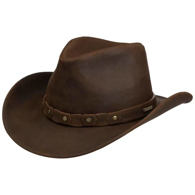 stetson-calf-split-western-lederhut-herren-vintage-aus-rindsleder image 1