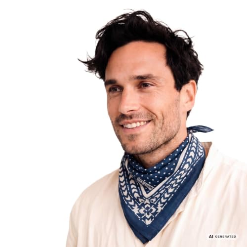 stetson-abstract-geometric-bandana-schal-aus-baumwolle-unisex image 6