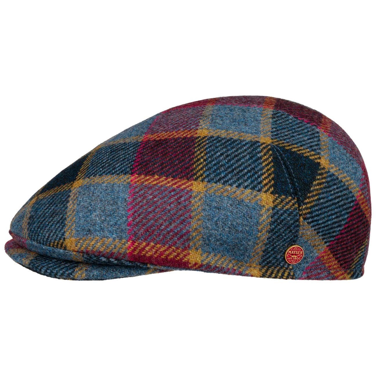 mayser-sidney-big-colour-check-flatcap-aus-schurwolle image 2