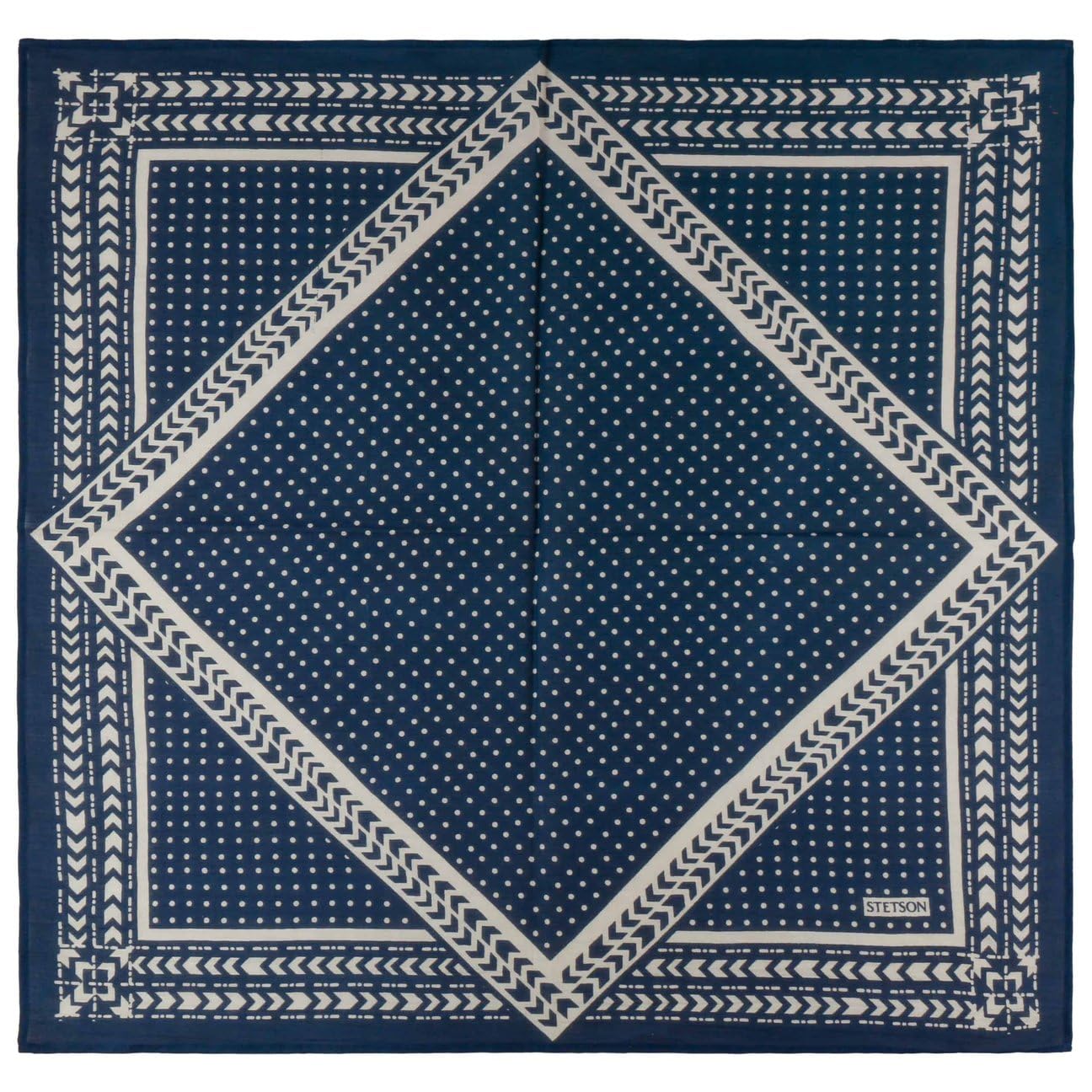 stetson-abstract-geometric-bandana-schal-aus-baumwolle-unisex image 3