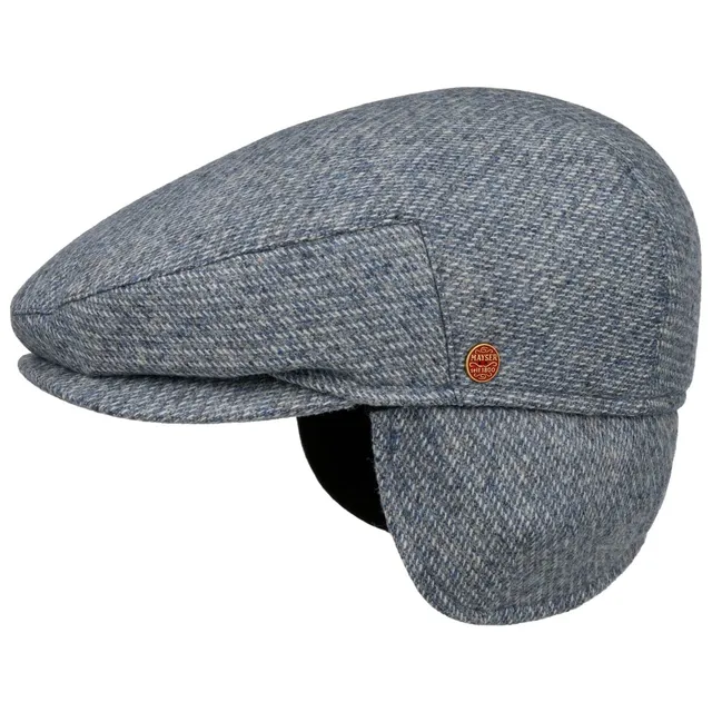 mayser-merlino-check-flatcap-mit-ohrenklappen-herren-schurwolle image 1