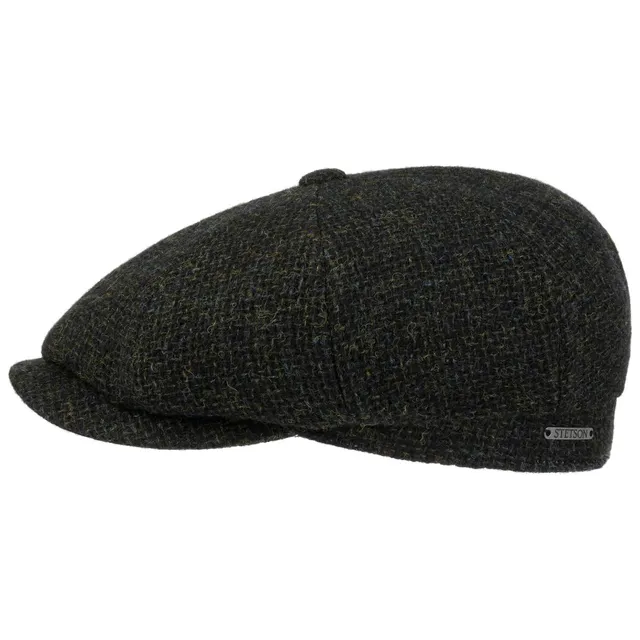 stetson-hatteras-shetland-wool-flatcap-herren-baumwoll-gef-tterte-schieberm-tze- image 1