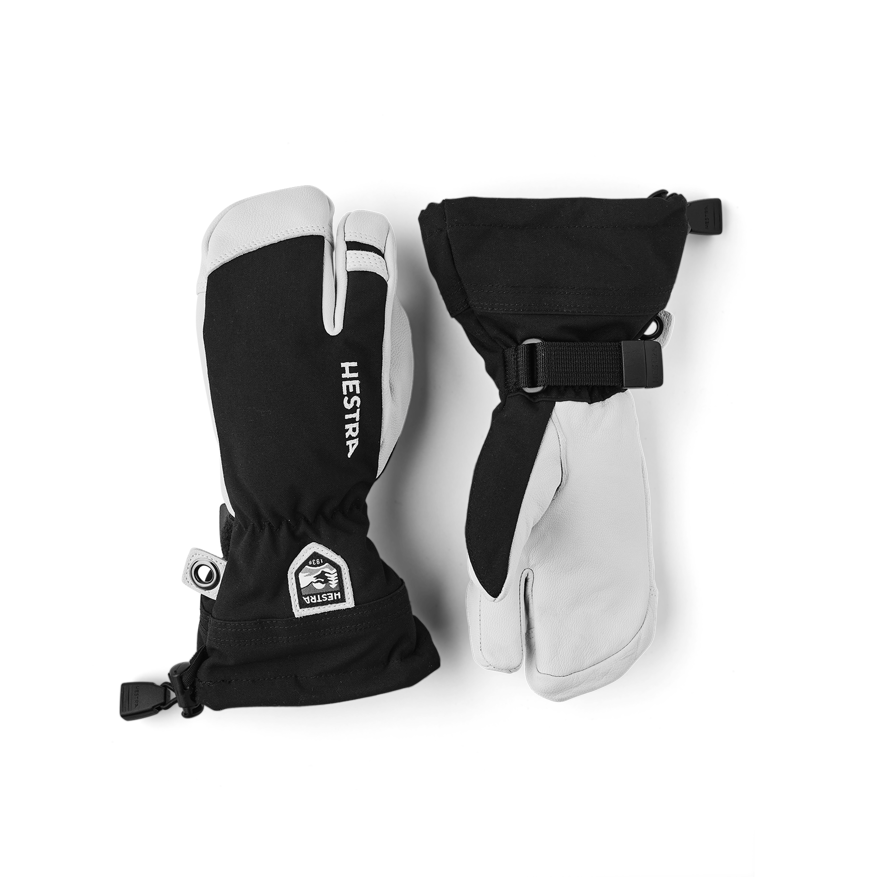 hestra-army-leather-heli-ski-jr-3-finger-kinder-ski-handschuh image 1