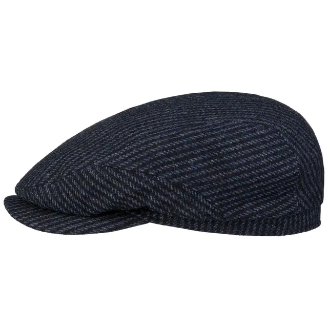 stetson-catwick-flatcap-schirmm-tze-gestreift-meliert-made-in-germany image 1
