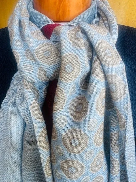 ascot-schal-light-wool-ornamental-sky-camel-wollschal-45-cm-x-180-cm image 1