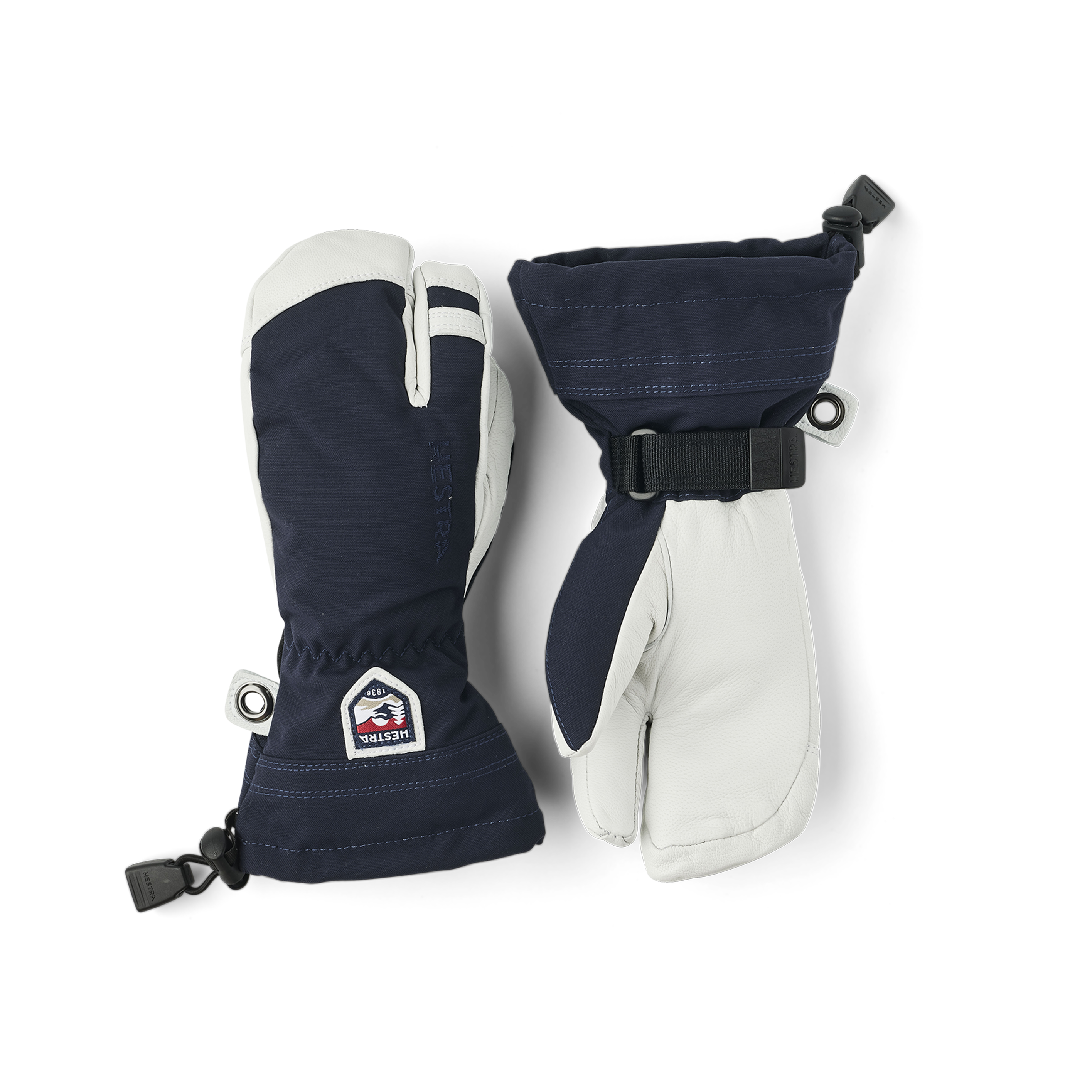 hestra-army-leather-heli-ski-jr-3-finger-ski-handschuh image 1