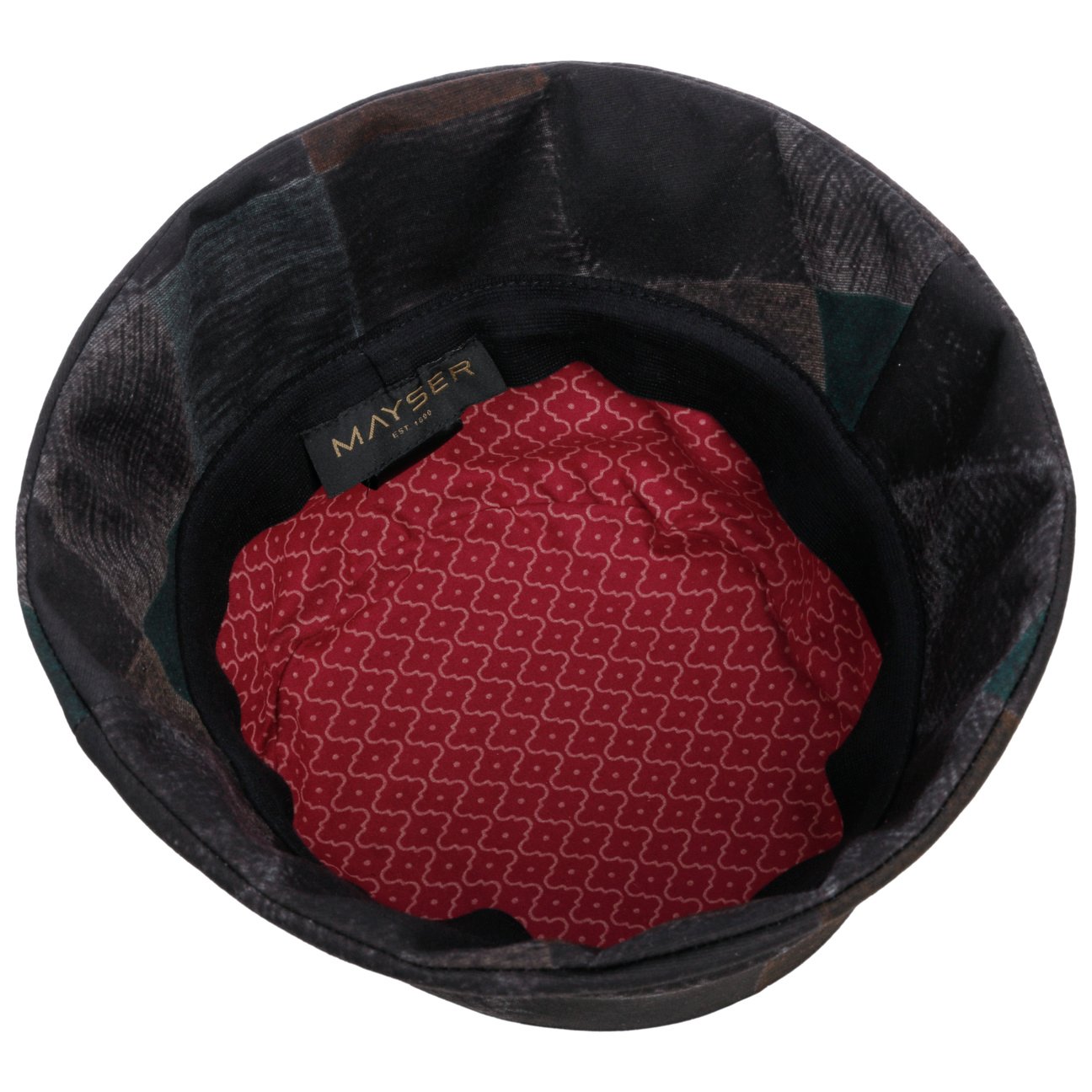 mayser-maite-check-bucket-stoffhut-mit-patchwork-print image 3